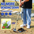 Dog Pooper Scooper,Tray and Spade Set Poop Scooper for Dogs, Adjustable Long Handle Metal Pooper Scooper with Bin for Pe