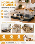 Guinea Pig Cages with Waterproof Liner, Expandable Small Animal Plaype