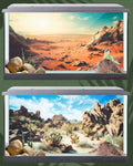 Breling 36 x 18 Inch 4 Pcs Reptile Tank Background,Habitat Scenes, Style1