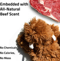 Playology Plush Cow Chew Toy for Large Dogs - Jumbo, Beef Scent