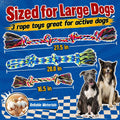 Forfon Tough & Strong Dog Toy for Aggressive Chewers – Tough Chew Toys for Large Dogs, Ideal for Tug-of-War & Teeth Cleaning, with 3 Rope Toys & 2 Dog Bags