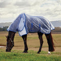 WeatherBeeta ComFiTec Ripshield Fly Sheet Detach-A-Neck, White/Cobalt, 75"