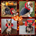 GOYOSWA Dog Halloween Costumes, Dog Vampire Devil Cloak Cape Costume Halloween Costumes for Small Medium Large Dogs Pets