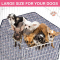 Preboun 4 Pcs 47" Guinea Playpen Pad Reusable Dog Liner, Colorful, Star