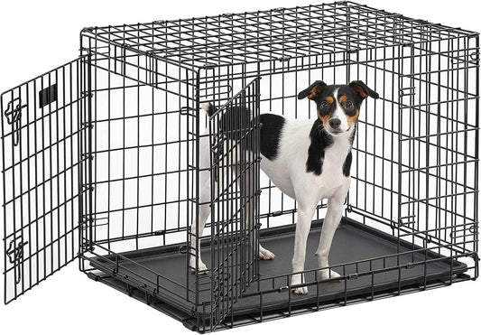 MidWest Homes for Pets Ultima Pro Heavy-Duty 30-Inch Dog Crate, Ultra-Strong Steel Double Door Pet Cage for Medium-Sized