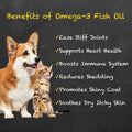 Omega-3 Fish Oil for Dogs & Cats – 2-Pack (16 fl oz Each) High-Potency Wild-Caught Fish Oil with 800 mg EPA + 525 mg DHA