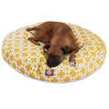 Yellow Links Large Round Indoor Outdoor Pet Dog Bed With Removable Washable Cover By Majestic Pet Products