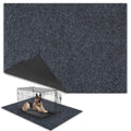 TRINKA Dog Crate Mat Liner, 46" X 60" X 0.2" Extra Large Waterproof Non-Slip Mat for Under Dog Kennel, Absorbs Urine Washable Reusable Under Pet Crate Pad to Protect Floors (Dark Gray)