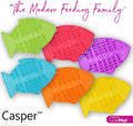LickiMat Casper, Fish-Shaped Cat Slow Feeders Lick Mat, Boredom Anxiety Reducer; Perfect for Food, Treats, Yogurt, or Peanut Butter. Fun Alternative to a Slow Feed Cat Bowl or Dish, Turquoise