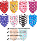 JpGdn 10PCS Big Dog Bandanas Large Breed Paw Print for Extra Large XL XXL Triangle Bibs Head Scarves for Boys Girls Grooming Accessories Costume