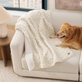 UGG Shira Pet Throw, Reversible, 50" x 40", White (Snow)