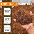 ReptiEarth Reptile Bedding, Fluffy Coconut Fiber Substrate 12 Quart Organic Coco Ready to Use for Bioactive Snake Terrar