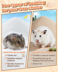 Hamster Bath Sand, 18oz Natural Desert Sand for Gerbil & Syrian Mice, Brown