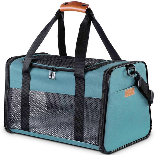 Cat Carrier - Portable Foldable Dog Pet Carrier, Soft-Sided Pet Bag up to 22 Lbs, Airline Approved Travel Puppy Carrier