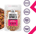 I AND LOVE AND YOU Irresist-a-Bowls Freeze Dried Dog Food - Chicken + Beef- Prebiotics, Grain Free, Filler Free, Meal Enchancer, 9oz Pouch, 4pk