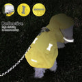 Waterproof Dog Raincoat, Adjustable Reflective Lightweight Pet Rain Clothes with Poncho Hood