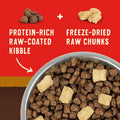 Stella & Chewy's Wild Red Raw Blend Kibble - Premium Freeze-Dried Raw Coated Dog Food - Perfect For Picky Eaters - High Protein Grain Free with 6 Red Meat Sources - 21lb Bag