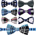 PET SHOW Pet Small Dogs Collar Embellishment Attachment Bow Ties Puppies Cats Collar Charms Accessories Slides Bowties for Birthday Wedding Parties Assorted A Style Pack of 5