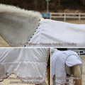 BARN & STABLE Breathable and UV Protective Tear-Resistant Mesh Horse Fly Sheet Comfy Equine Summer Sheet with Removable 