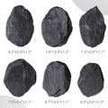 6.1-8.1 Inches Natural Slate Rock, 6 PCS Large Flat Aquarium Stones for Aquascaping, Terrariums, Reptile Tanks & Aquariu