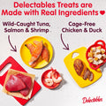 Delectables Squeeze Up Tuna with Salmon & Catnip Variety Pack, Creamy Squeezable Puree, Lickable Wet Cat Treats, Grain-Free, No Added Fillers, 0.5 Ounces Tube, 48 Tubes Total