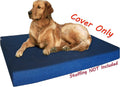 Dogbed4less 47X29X4 Inches Extra Large Blue Color Denim Cotton Jean Dog Pet Bed External Zipper Duvet Cover - Replacemen