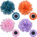 POSAPET 10 Pieces Dog Collar Flowers - Multi-Color Puppy Charms for Small, Medium & Large Dogs - Wedding & Party Pet Accessories - Photo Shoot Ready (Gender Neutral Design)