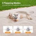 Potaroma Flapping Owl Cat Toys (No Flying), Lifelike Bird Chirp, Rechargeable Touch Activated Kitten Toy, Interactive Ca