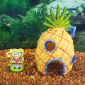 Penn-Plax Spongebob & Pineapple House Aquarium Decor, 2-Piece Set - Medium