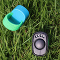HoAoOo Pet Clicker for Dogs/Cats/Horses/Birds or Other Animals - Mini Finger Clickers for Training (Black + Blue)