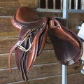Intrepid International Portable Wooden Saddle Rack Wall Mount, Saddle Holder, Space-Saving Solution for English & Wester