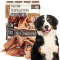 Mighty Paw Half Pig Ears for Dogs - All Natural, Single Ingredient Treats. Better Than Rawhide Pet Snacks for Small and Large/Medium Pets. Pigs Ear Dogs Chews (12 Pack)