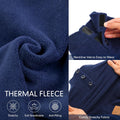 cyeollo Fleece Dog Pajamas Warm Dog Coats for Small Dogs Onesie, Navy, M