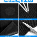 Dog Crate Mat, 36" x 24" Extra Large Dog Playpen Mat, Non-Slip Kennel Mat