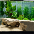 Aquarium Corner Underground Cave – Hidden Sand-Covered Substrate Hideout for Betta, Corydoras, Pleco & Shrimp – Buried R