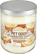 Odor Exterminator Candle, Creamy Vanilla, 13 Ounce Jar (Pack of 2)