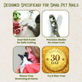 Rabbit Nail Clippers with 2 Size Safety Guide by Steel & Cedar – Professional Bunny Nail Trimmer for Safe & Precise Groo