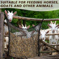 Fabbay 2 Pcs Slow Feed Hay Net for Horses, 35 x 31 Inch Hay Bag, Black