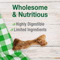 Nylabone Healthy Edibles Broth Bone Natural Dog Chews Long Lasting Treats Ham Flavor Small/Regular - Up to 25 Ibs. (16 Count)