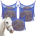 5 Pcs 35 x 31 Inch Hay Nets for Horses Slow Feeding Hay Nets Horse Feed Bag with Clips for Horses Goat Stall Trailer Fee