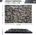 23.6x17.7in Rock Terrarium Background,3D Reptile Tank Background Board,Amphibian Stereo Backdrop Wall,Lizard Snake Gecko