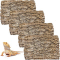4PCS Cork Terrarium Background 15.7x11.8in Natural Cork Large Bark Climbing Mat Habitat Decoration Chameleons, Lizards, 