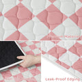 Ralxion 2 Pack Pink Checkered Washable Pee Pads for Dogs, Checkered Reusable Dog Pee Pads, for Puppy Playpen, Crate, Whelping Box, Potty Training, Cute Aesthetic Absorbency, Leak-Proof Non-Slip