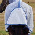 WeatherBeeta ComFiTec Ripshield Fly Sheet Detach-A-Neck, White/Cobalt, 75"