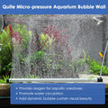 hygger Aquarium Bubble Strip, Nano Air Bubble Curtain Wall Aquarium, Quiet High Dissolved Oxygen Diffuser Fish Tank Bubb