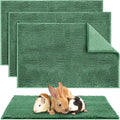 Amylove 4 Pcs Guinea Pig Cage Liner, 16 x 24 Inch, Dark Green