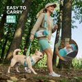 Dog Water Bottle Portable 20.3oz with Food Container & 2 Bowls