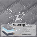 Smiry Waterproof Dog Bed Cover Blanket 52x82, Soft Reversible Pet Blanket, Washable Leakproof Cats Dogs Couch Cover for Sofa, Couch, Furniture, Grey/Dark Grey