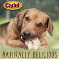 Cadet Premium Grade Beef Hide Braided Donut Dog Chews, 5"