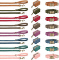 Didog Soft PU Leather Dog Collar for Large Dogs, Quick Release,Lightbrown L